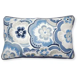 GreenGate Kissenbezug Selma dusty blue, 50 x 30 cm