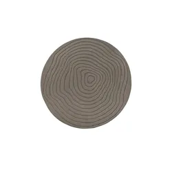 Webteppich  Elio , braun , Synthetische Fasern Ø: 160