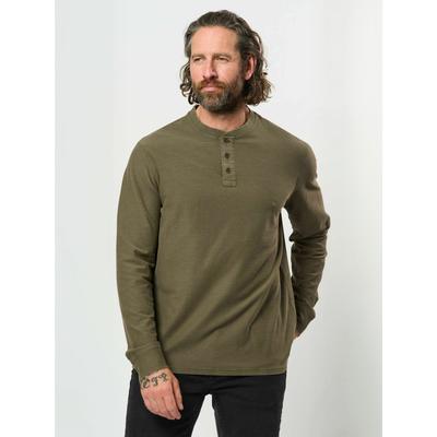 Rundhalspullover MCS "MCS Pullover MCRud", Herren, Gr. M, canteen, Obermaterial: 100% Baumwolle, Pullover Rundhalspullover