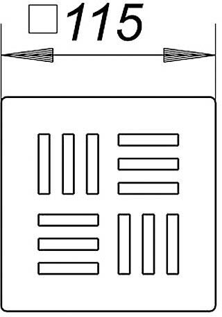 Dallmer Rost Nil 115, Montagezubehör, 501646,