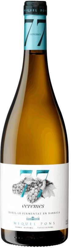 Miquel Pons 77 Veremes Xarello Barrica 2024 - Vino blanco español con barrica, 75cl, 11,50% vol.