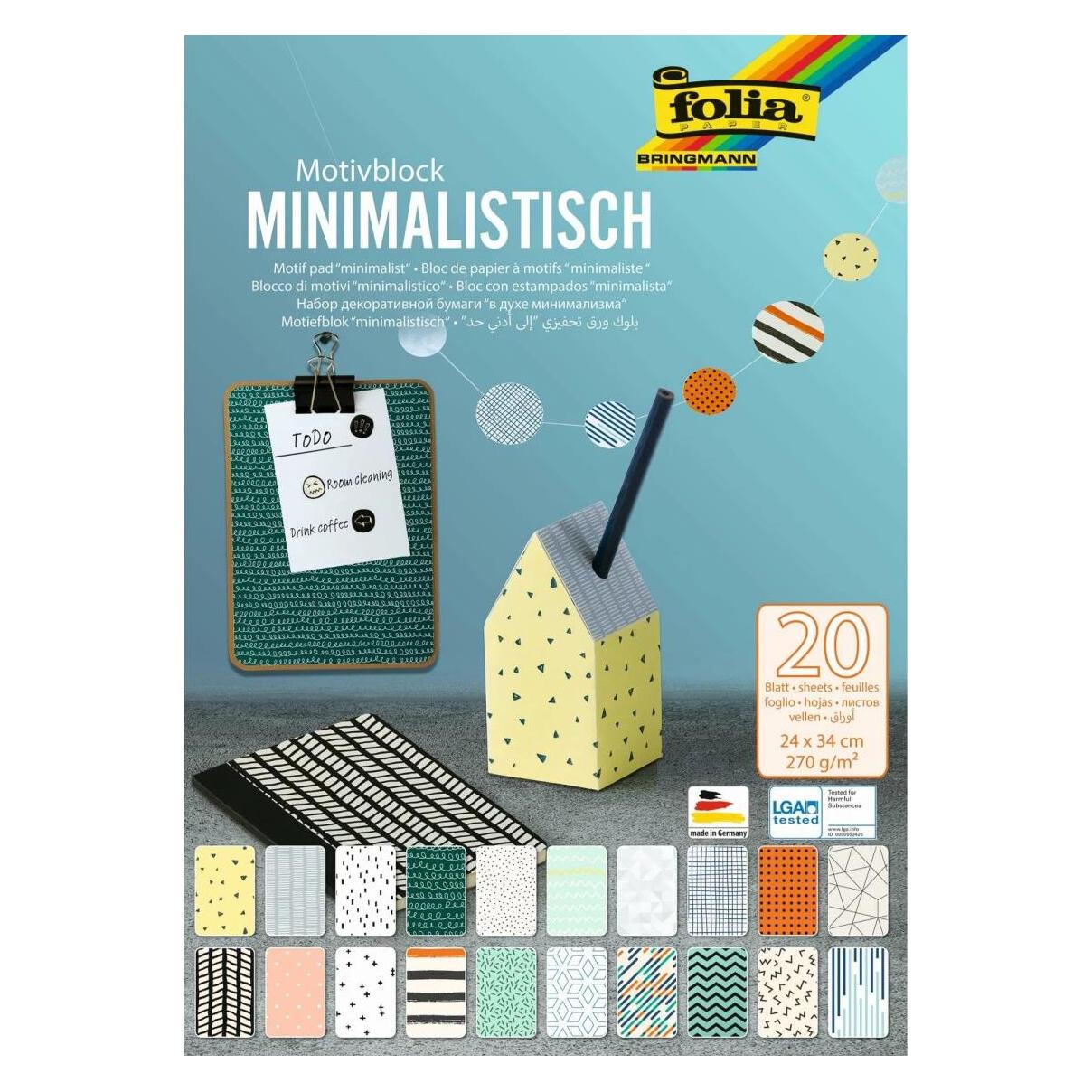 Folia Motivblock Minimalistisch (270 g/m², 1x) (48849)
