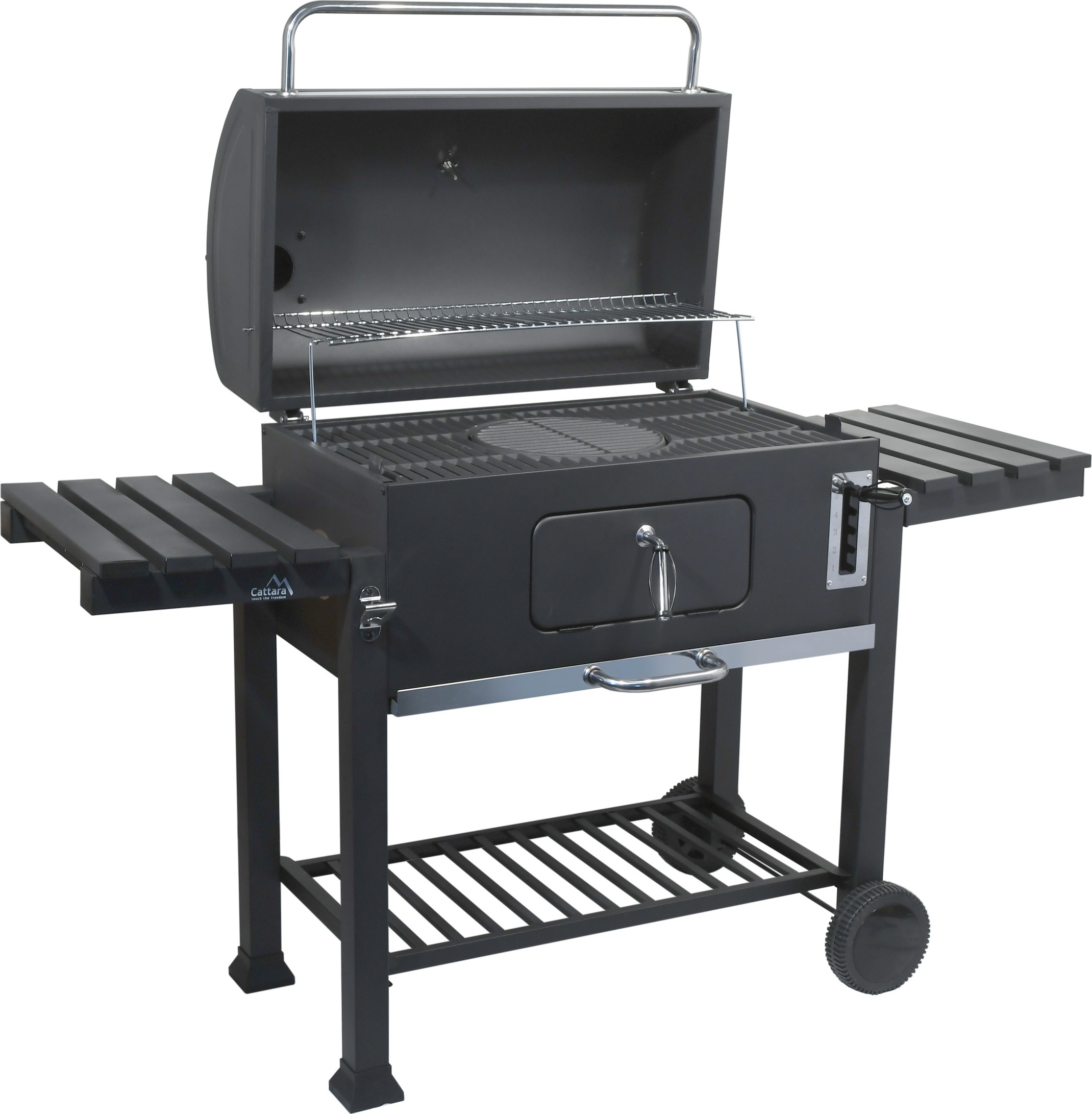 Cattara Holzkohlegrill KÖNIGLICH GROSS XXL Gusseisen Gitter