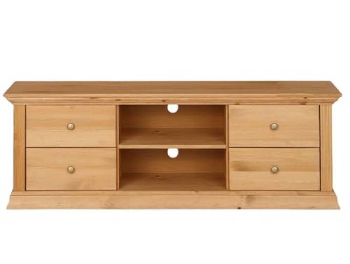 clever-moebel TV-Lowboard Kiefernholz, gelaugt Landhausstil
