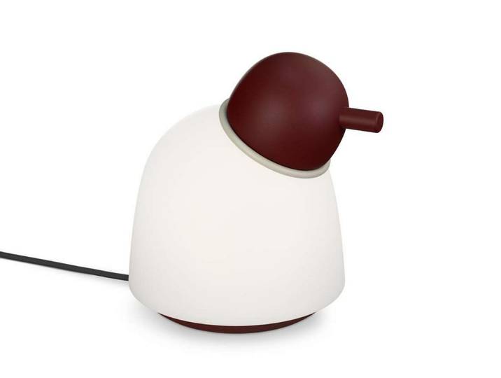 Bird Tischleuchte H21,5 Dark Red/Sand/Opal - Belid - Wohnzimmer - Metall