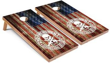 Skip's Garage 2nd Amendment 2x4 Cornhole Board Set