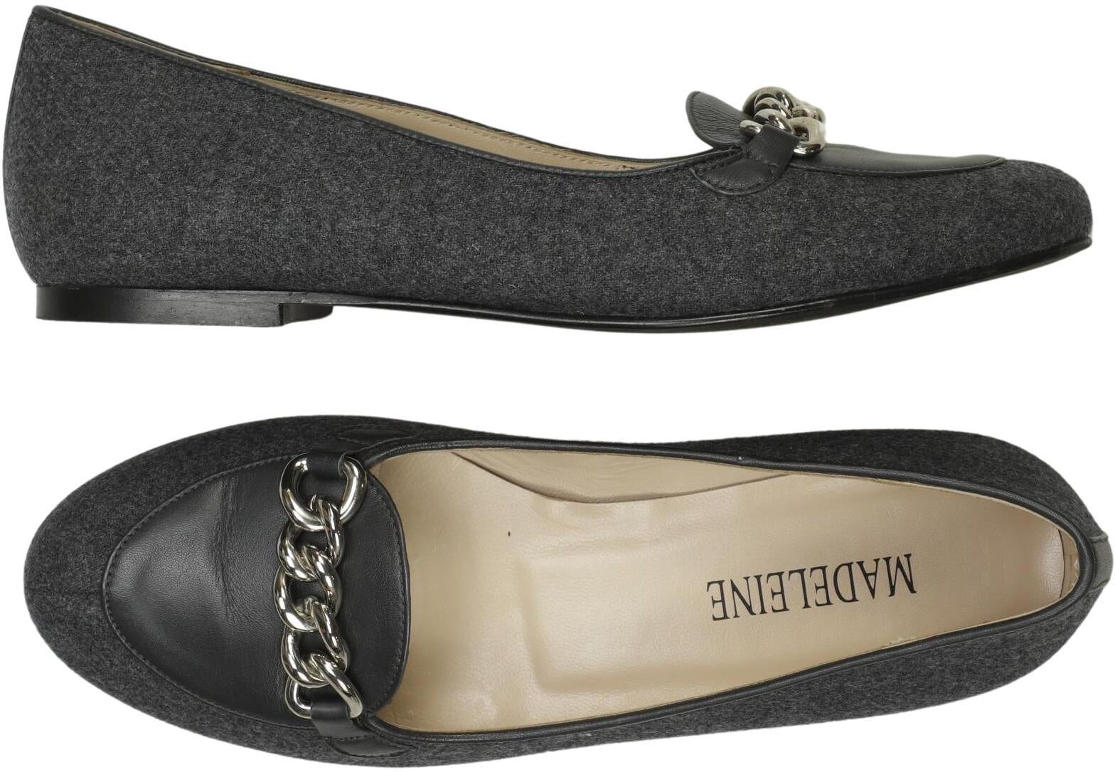 Madeleine Damen Ballerina, Grau, Gr. EU 39, Leder - Second Hand