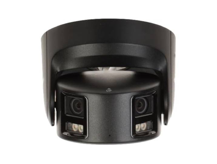 Hikvision IP-beveiligingscamera Pro Panoramische Turret ColorVu PoE 8MP 2×4mm Buiten IP67 - DS-2CD2387G2P-LSU/SL(4mm)(C)/ZWART