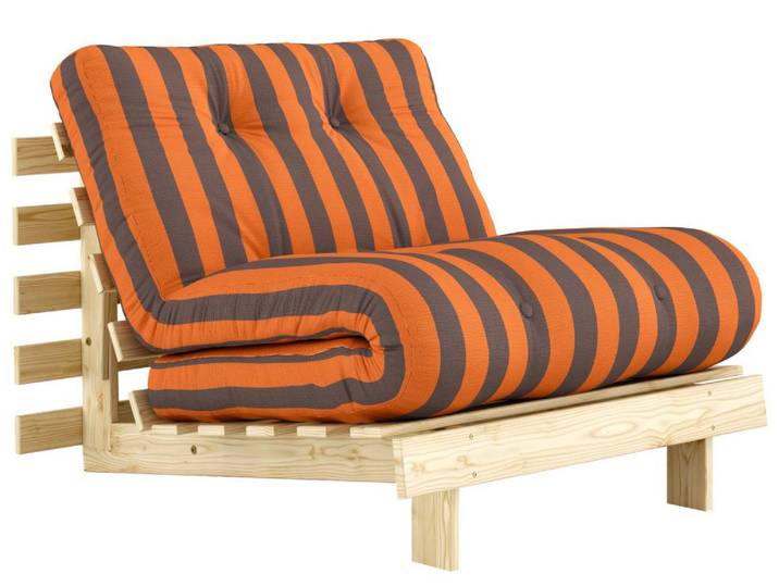 Schlafsofa Klappsofa ROOTS 90 cm Orange-Brown von KARUP