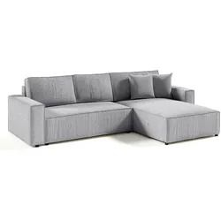ECKSOFA Isaac 4 Sitzplätze Hellgrau