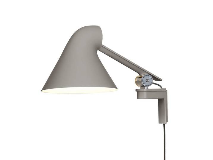 NJP Wandleuchte Kort Hell Grau - Louis Poulsen - Wohnzimmer - Design - Metall