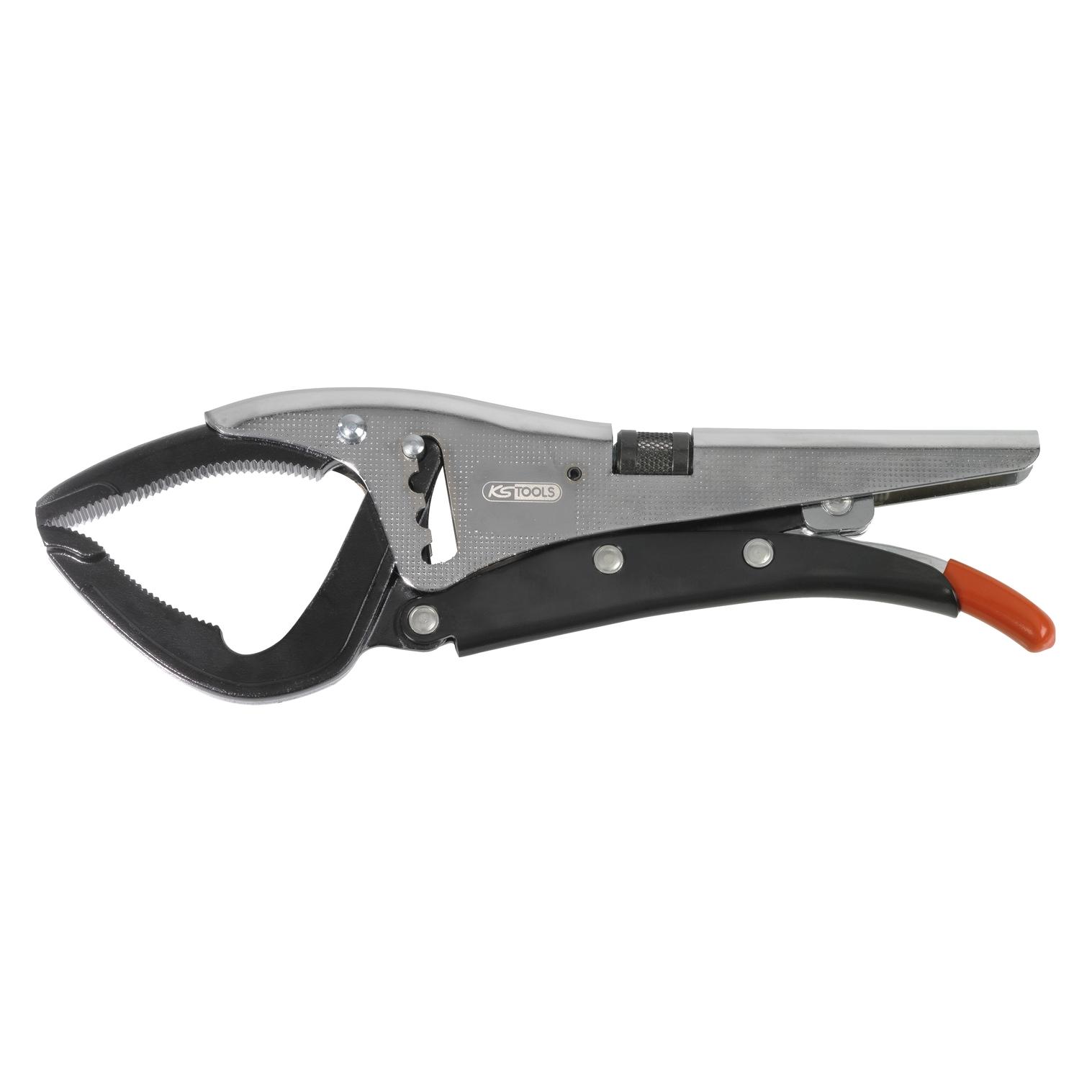 KS Tools Schraubzwinge mit extra langen Backen, 0-100 mm, L 270 mm (270 mm) (115.1139)