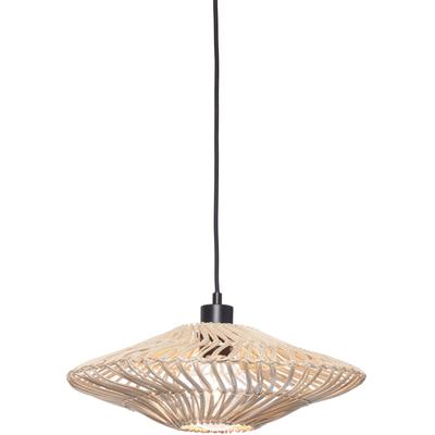 GOOD & MOJO Hängeleuchte "ZANZIBAR", weiß, 1, Ø 40cm H: 12cm, 1 Stk., Leuchten, Hängeleuchte