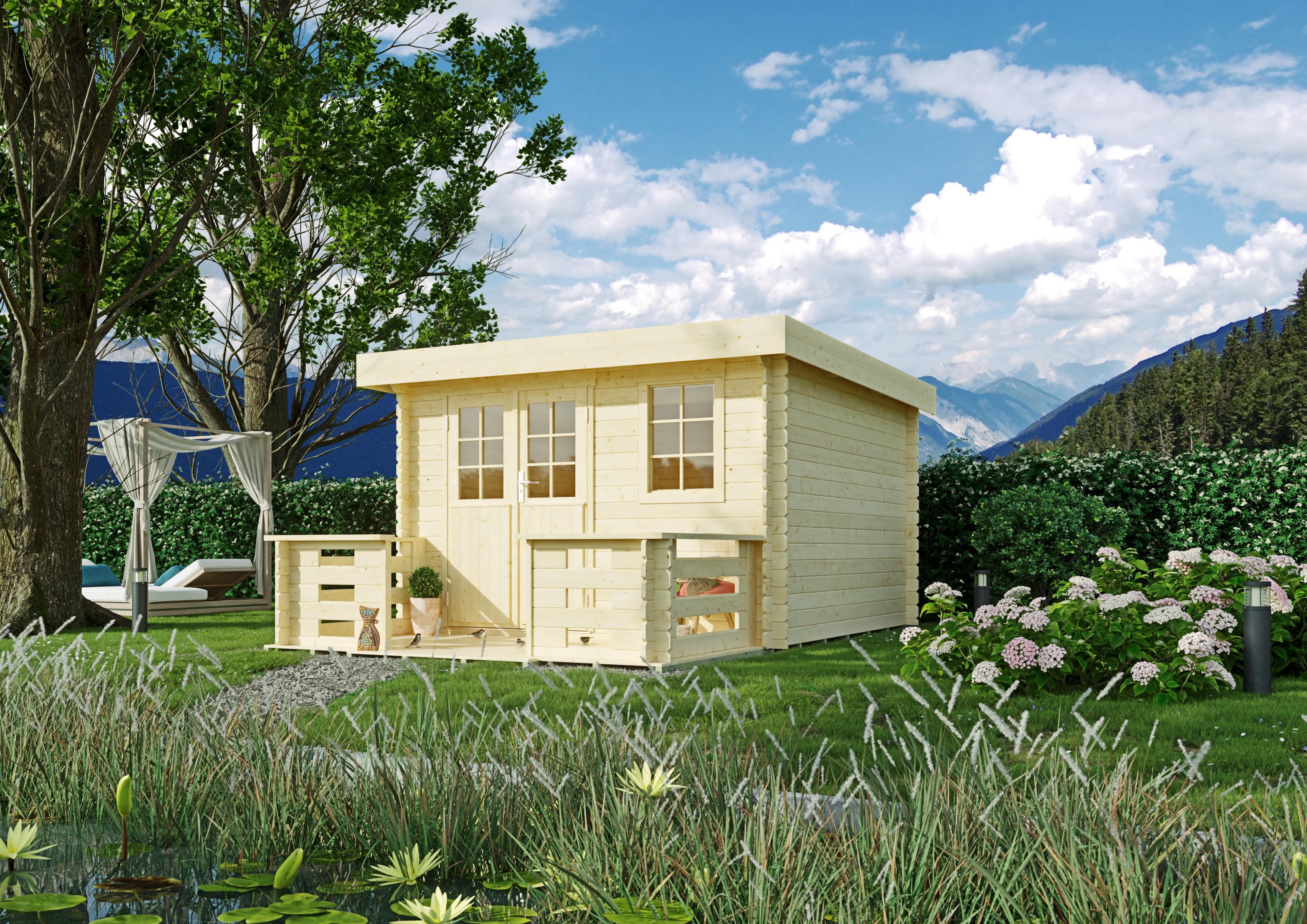 Gartenhaus Chester 3,00x3,00 m - inklusive Terrasse
