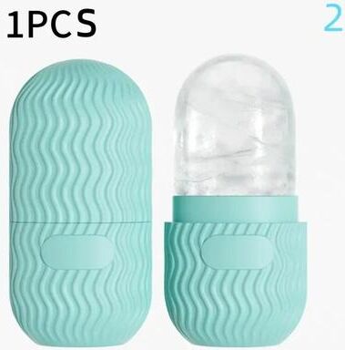 Uplifted Finds Silicone Facial Ice Roller Mold For Cold Therapy & De Puffing light Blue 2