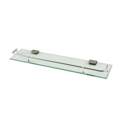 Livingandhome GLASABLAGE aus Glas und Metal in Transparent Badezimmer Wandmontage Platzsparend Mehr ordentlich