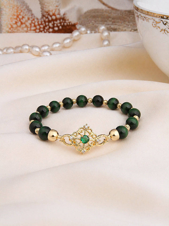 L'Atelier de Gaia Vergold. Armband mit Edelsteinen - onesize