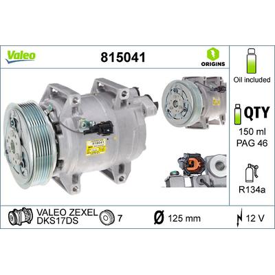 VALEO Kompressor, Klimaanlage NEW ORIGINAL PART 815041 für NISSAN