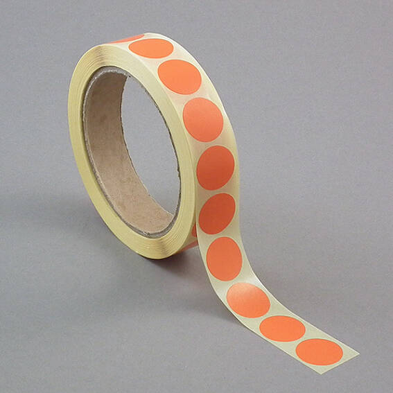 SPRINTIS Pastilles de marquage, 13 mm   orange, papier