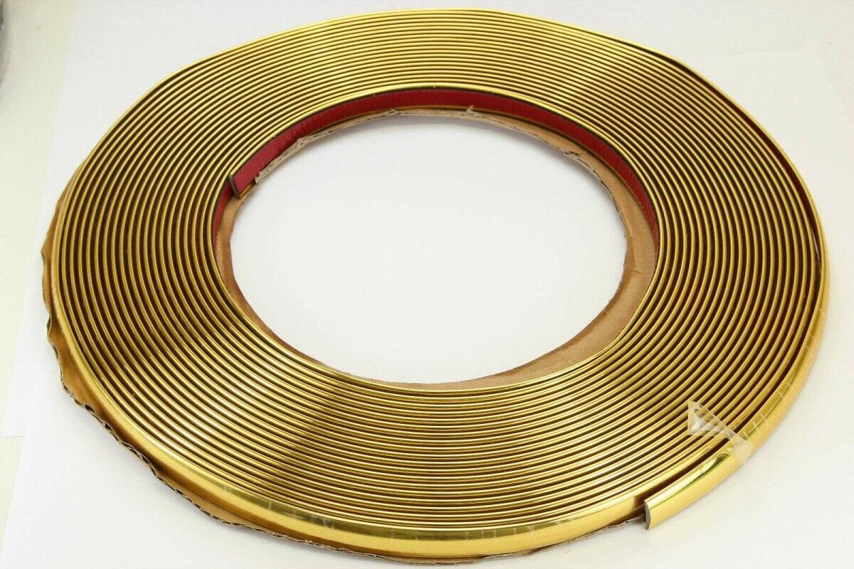 RECAMBO ZL-Gold-12mm Auto Zierleisten