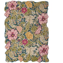 WOLLTEPPICH handgetuftet CHAR, Blütenmuster, Multi, 160 x 230 cm