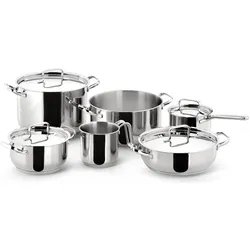 Lagostina 10740600010 Kookpottenset, Pfannenset + Topfset, Silber