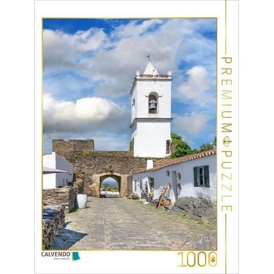 CALVENDO Puzzle Portas da Vila, das historische Stadttor mit dem weissen Turm. | 1000 Teile Lege-Größe 64 × 48 cm Foto-Puzzle für glückliche Stunden