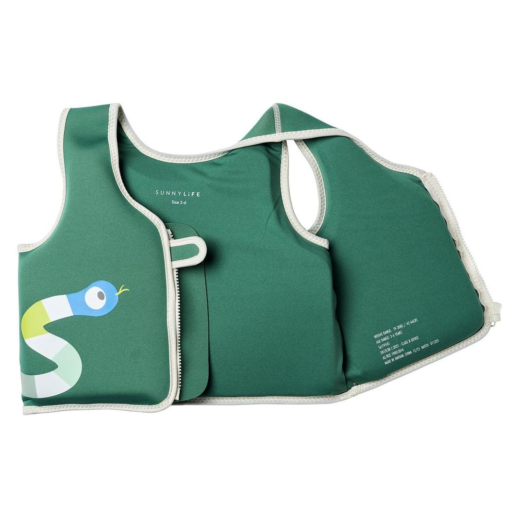 Sunnylife Float Vest 3-6 Into the Jungle Green (S61FVVJG)