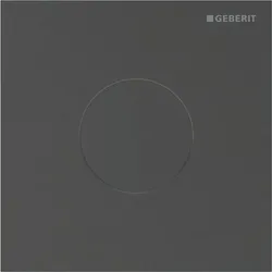 Geberit Typ 40 UR-Strg., rund, elektron. Sp. Batteriebetrieb, schw chr gebü., Et...