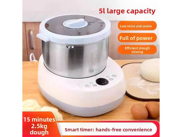 Mini-mélangeur à pâte électrique automatique - Capacité de 5 kg pour pizza, raviolis et pain - Machine à pâte multi-usages