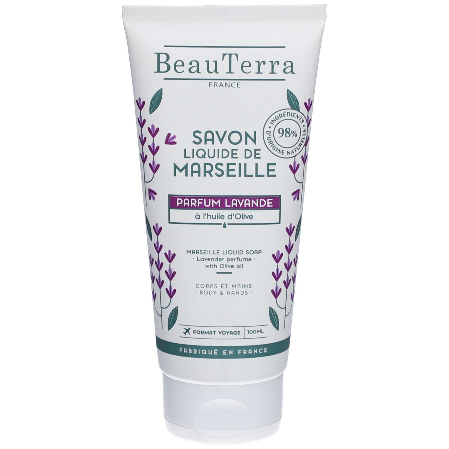 Beauterra Flüssigseife Marseille Lavendel 100 ml Seife