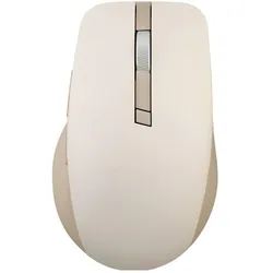 ASUS MD200 MOUSE/BG/SILENT (Kabellos), Maus, Beige