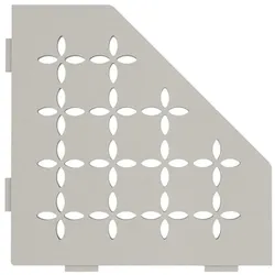 Schlüter Systems SHELF-E-S2 Wand-Ablagesystem Floral Aluminium TSBG - strukturbeschichtet beigegrau Höhe: 195 mm Breite: 195 mm