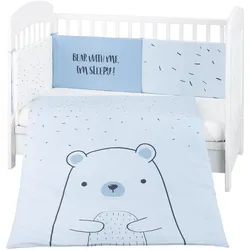 Kikkaboo, Kinderbettwäsche, Bettwäsche Bär 3-tlg 135 x 95 (135 x 95 cm)