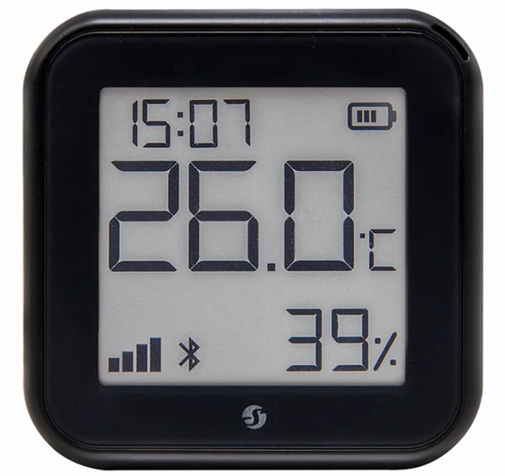 Shelly H&T Gen3 WLAN-Temperatur- & Feuchtigkeitssensor Schwarz Shelly_H&T_G3_s