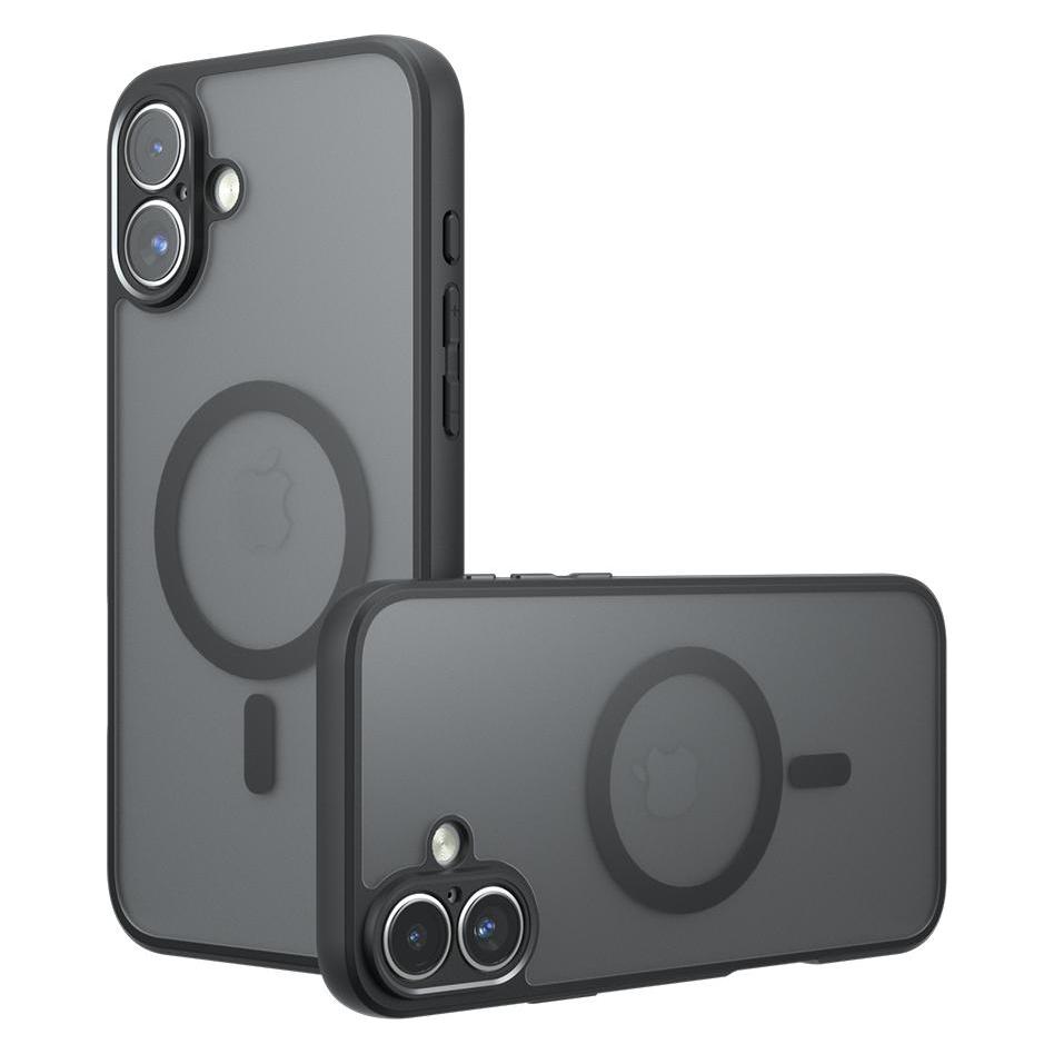 Techsuit - PureFrost MagSafe - iPhone 17 - Frosted Black (Apple iPhone 17) (59881258)
