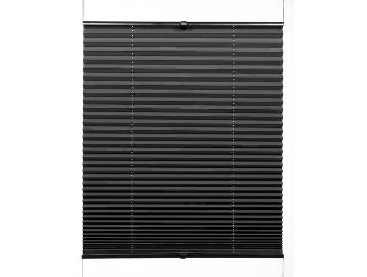 Plissee GARDINIA Concept Thermo , schwarz, B:100cm H:130cm, Obermaterial: 100% Polyester, Plissees, Plissee, verschraubt, Innovative Träger- und Montagetechnik