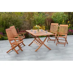Merxx Comodoro Set 5tlg. Klappausziehtisch