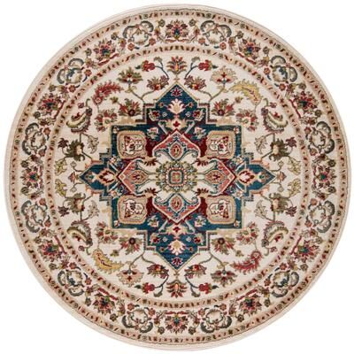 Momeni Lenox Traditional Medallion Area Rug with Fringe