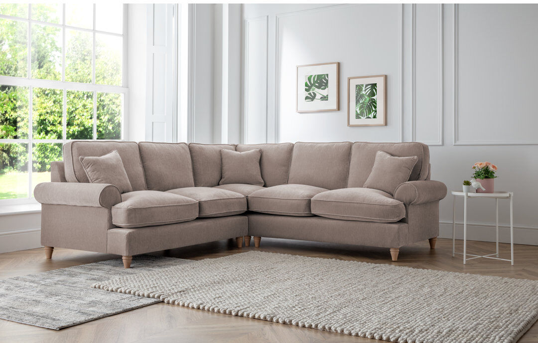 Three Posts Longfellow Corner Sofa Putty