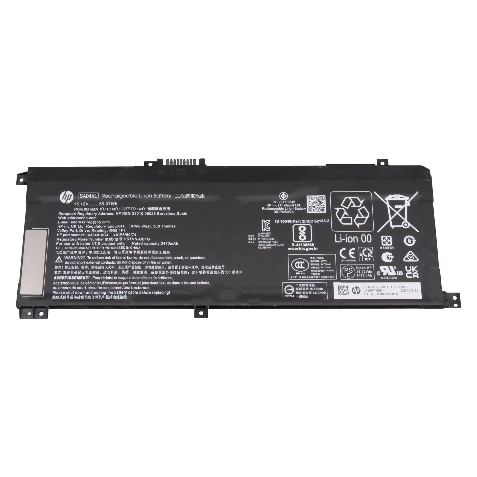 HP L43248-AC1 (4 Zellen, 3470 mAh) (L43248-AC1)