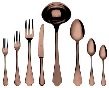Mepra Dolce Vita Pewter Flatware Set - 43 Pieces