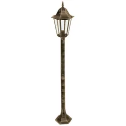 Außenstehleuchte Stehleuchte Gartenleuchte IP44 Bronze Aluminium H 122 cm