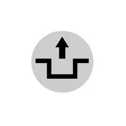 Eaton 218310 Tastenlinse, flach weiß, Symbol entriegeln M22-XDL-W-X12  - 10 Stück