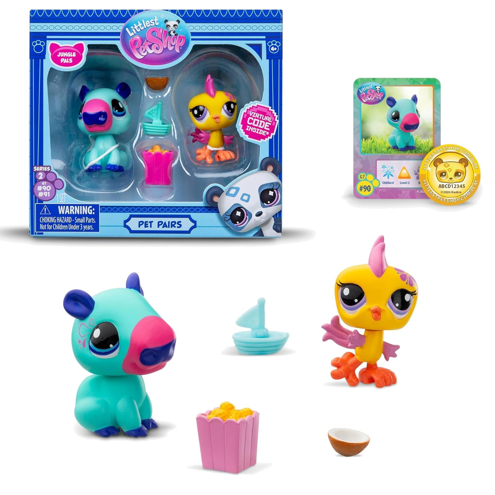 Hasbro Littlest Pet Shop Jungle-speelset met figuurtjes en accessoires