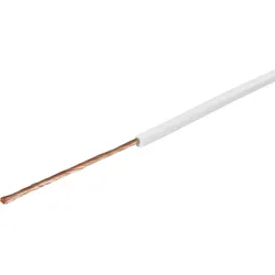 HERTH&BUSS Kabel, FLY, 1x 0,5mm2, 50m weiß - 51275105001 - weiß