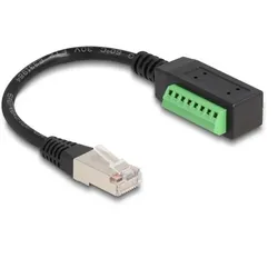 DeLOCK RJ45 Kabel Cat.5e Stecker zu Terminalblock Adapter 21,5 cm