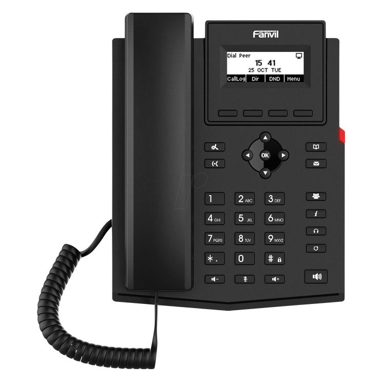 Fanvil IP Telefon X301W schwarz (X301W)