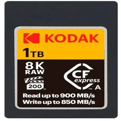 Kodak CFexpress Type A 1 Tb EKMCFXA1TK (1000 GB, CFexpress Typ A), Speicherkarte, Schwarz