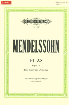 Edition Peters Mendelssohn Elias op.70